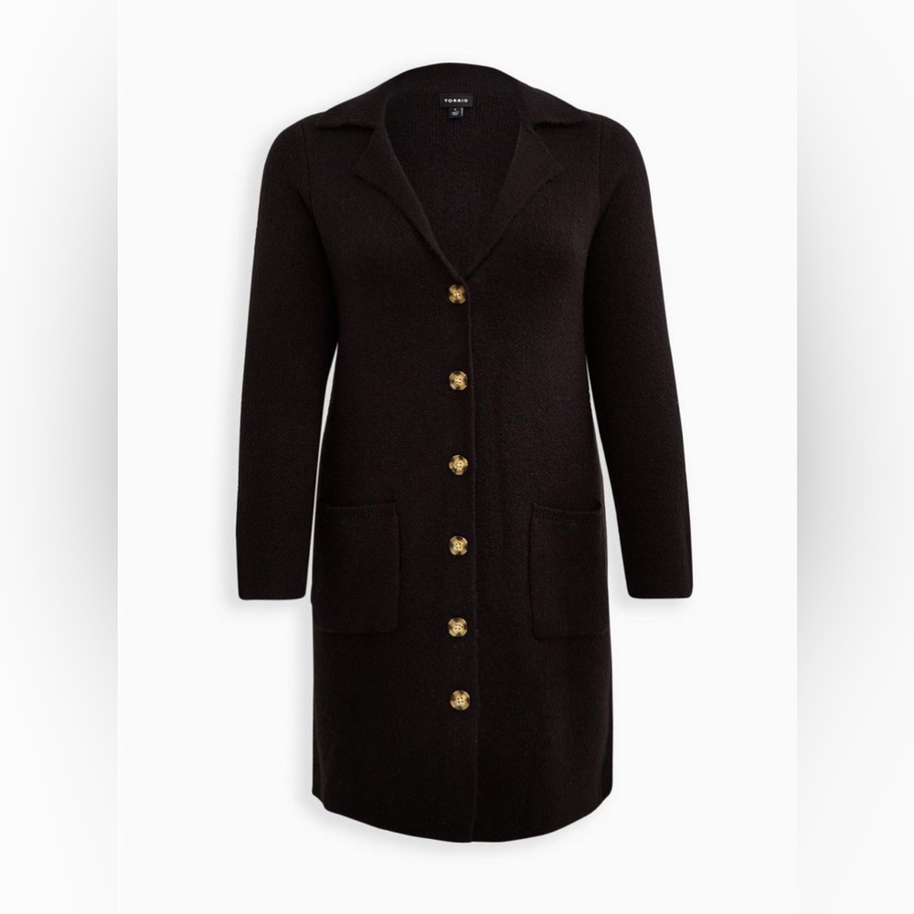 NWT Black Collared cardigan, 4X